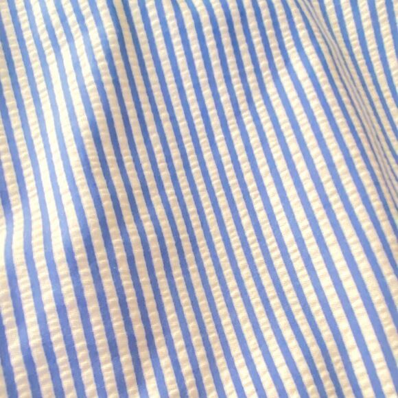 J Crew Blue White Seersucker Hipster Bikini Bottom Sz M NWT - Picture 8 of 16